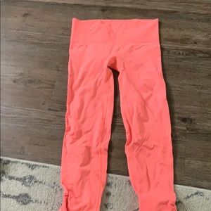 Orange / coral lulu lemon leggings